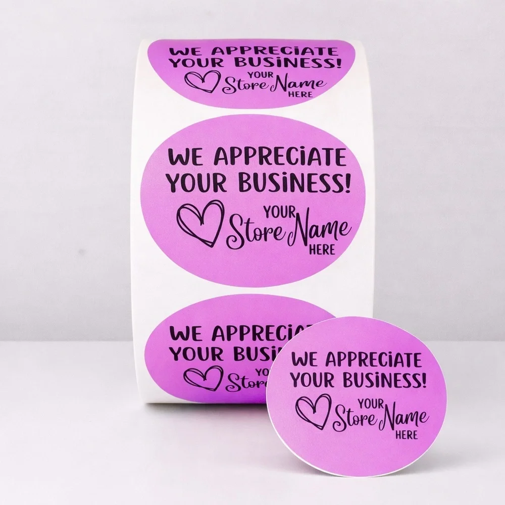 Custom Thank You Stickers – Add Your Store Name 2